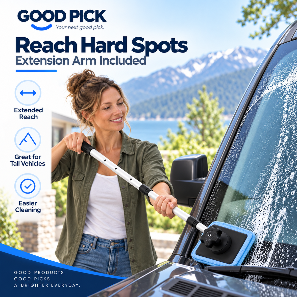 GOOD PICK Dual-Sided Magnetic Windshield Cleaner Kit