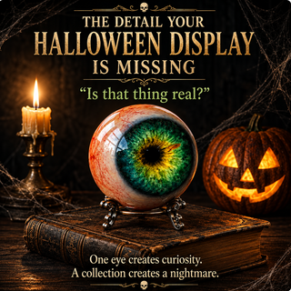 🎃 Halloween Sale – 49% OFF 👁️ Halloween Monster Eye Orb – Hyper-Realistic Creepy Eyeball Decor