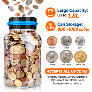 GOOD PICK Digital Coin Counting Money Jar