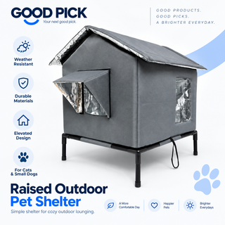 GOOD PICK Elevated Outdoor Cat House