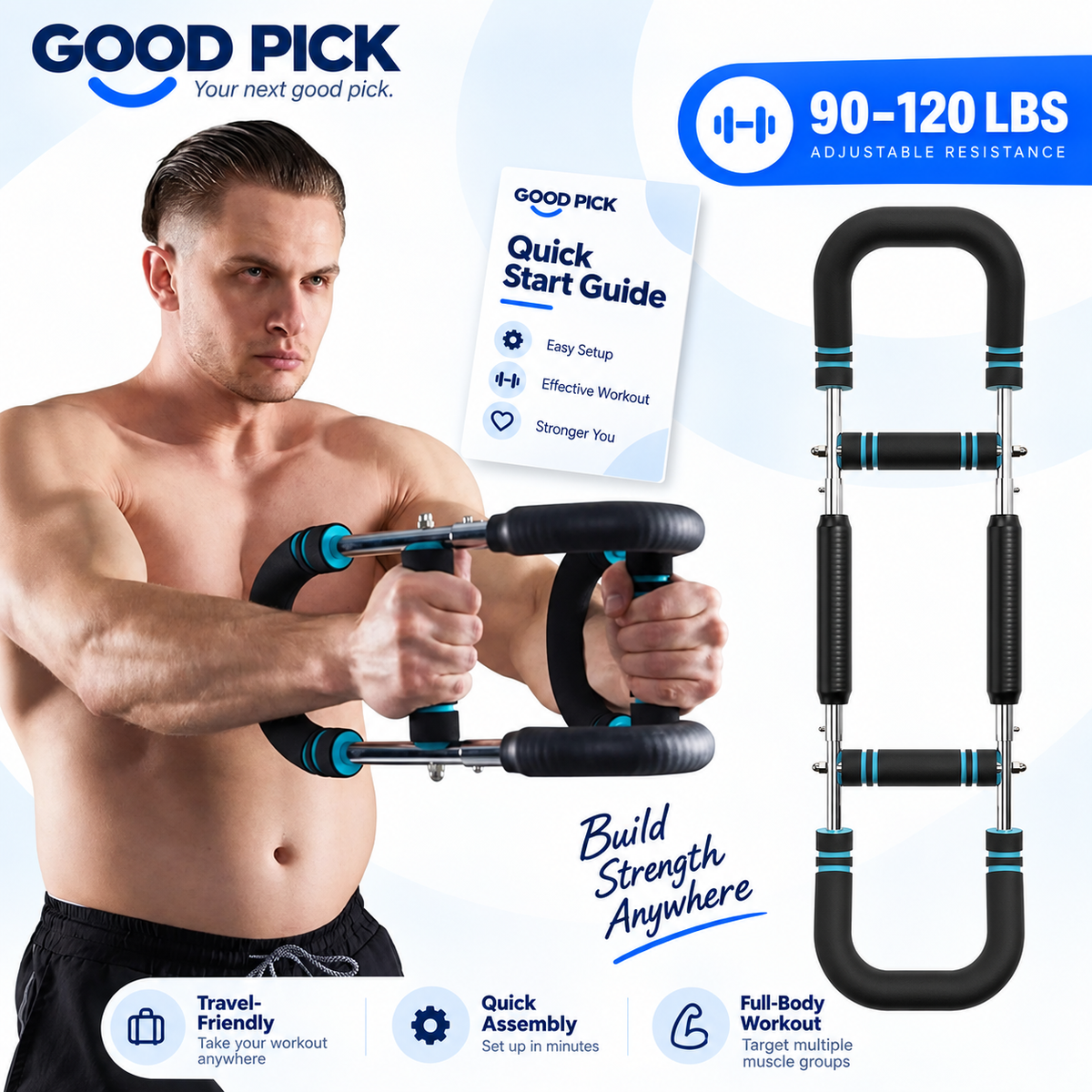 GOOD PICK Adjustable Arm & Chest Trainer