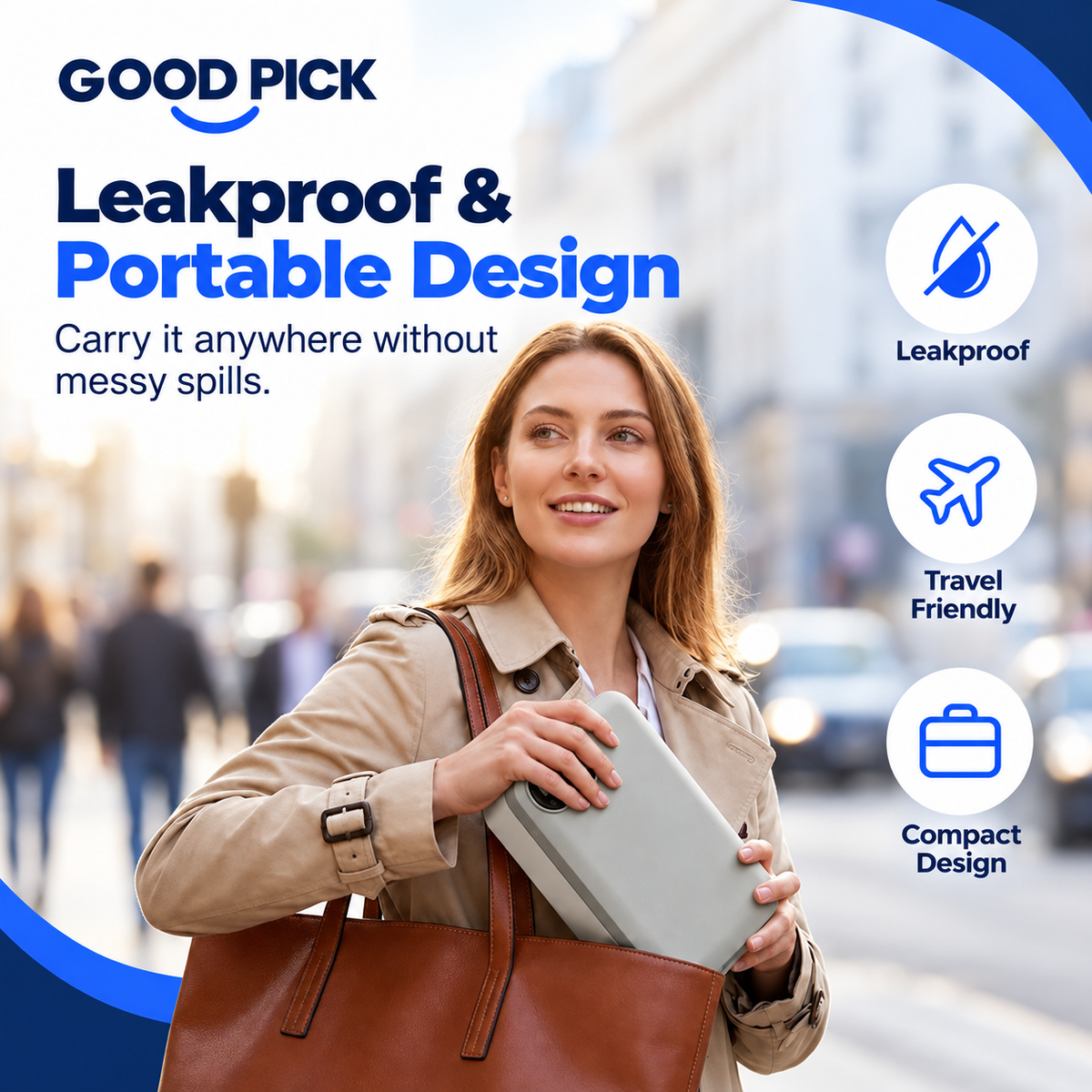 GOOD PICK Rechargeable Self-Heating Lunch Box