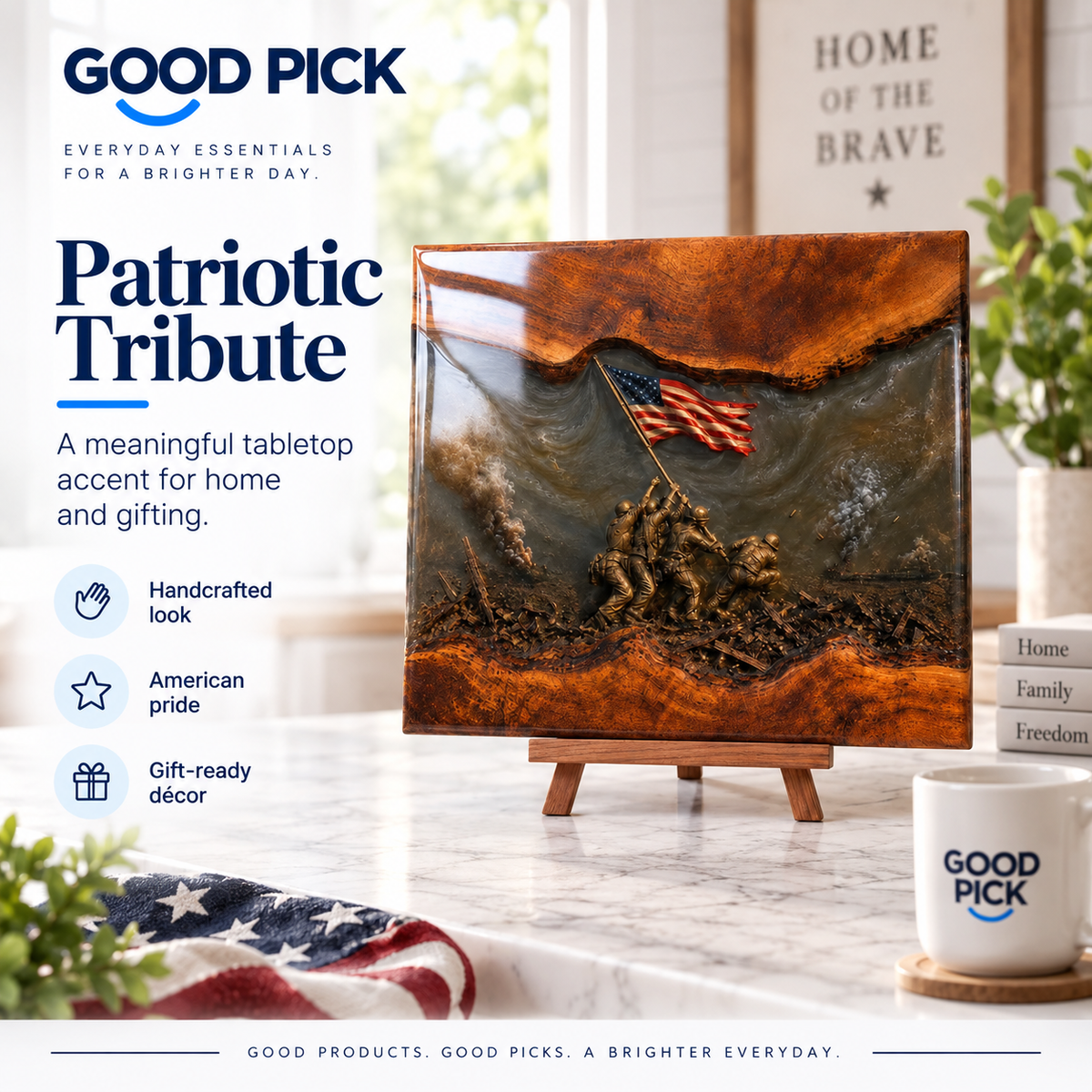 GOOD PICK Veteran Tribute Display Board